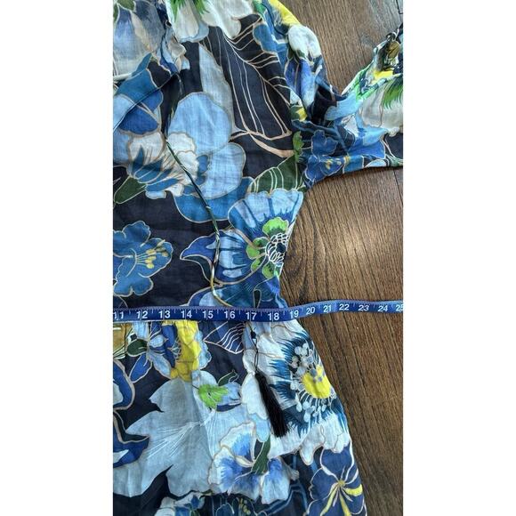 Johnny Was Ciro boho dress in Pullover Linen Dress Cover Up Blue Size Small 1787 - Picture 13 of 14